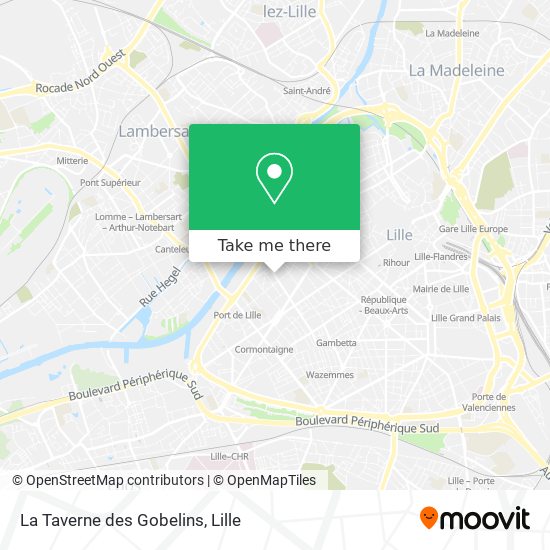 Mapa La Taverne des Gobelins