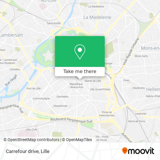 Carrefour drive map