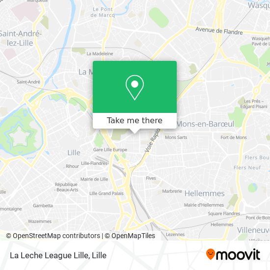 Mapa La Leche League Lille