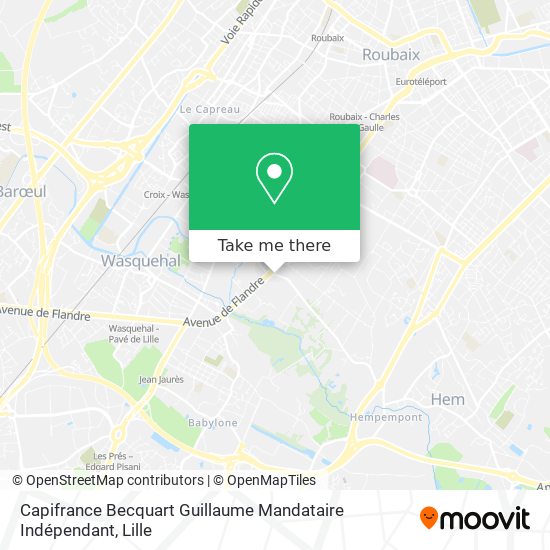 Capifrance Becquart Guillaume Mandataire Indépendant map