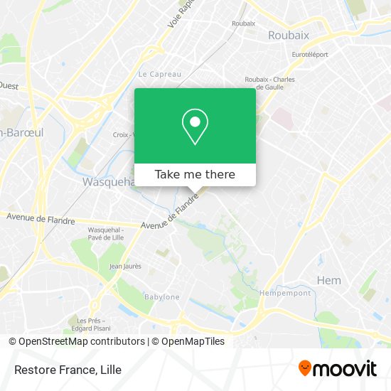 Mapa Restore France