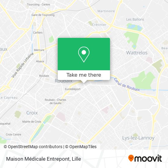 Mapa Maison Médicale Entrepont