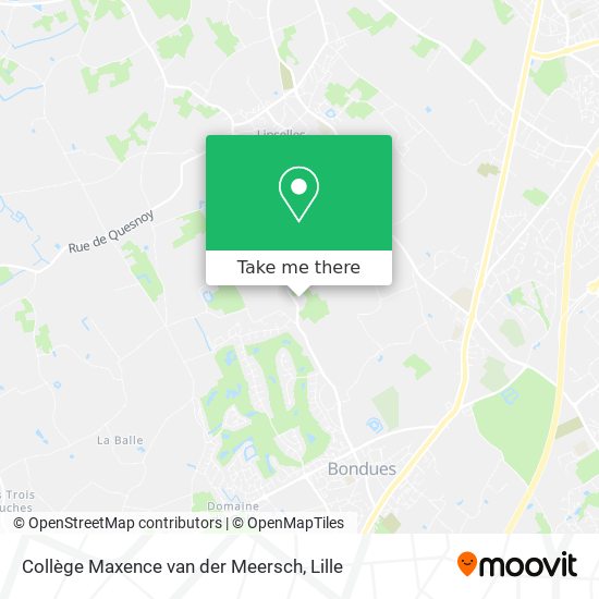 Collège Maxence van der Meersch map
