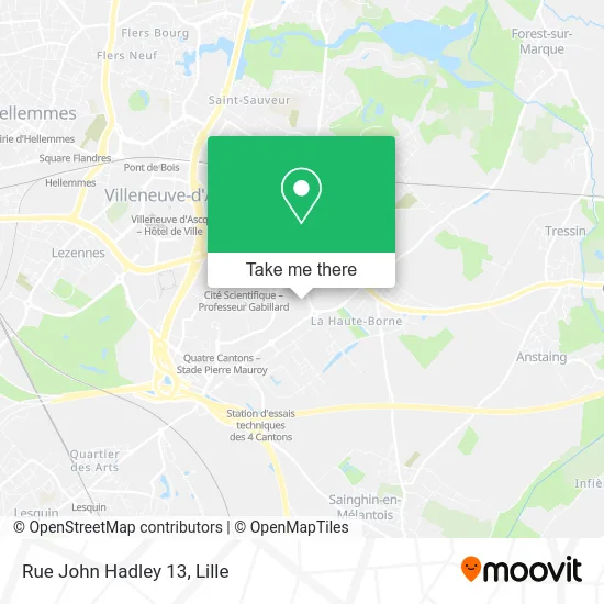 Rue John Hadley 13 map