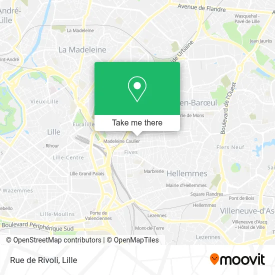 Mapa Rue de Rivoli