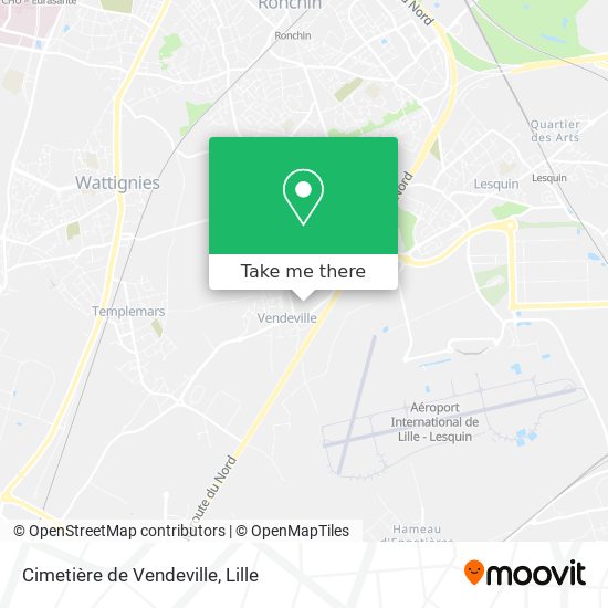 Cimetière de Vendeville map