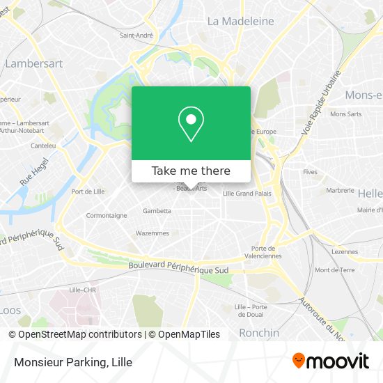 Monsieur Parking map