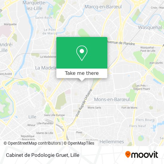 Cabinet de Podologie Gruet map