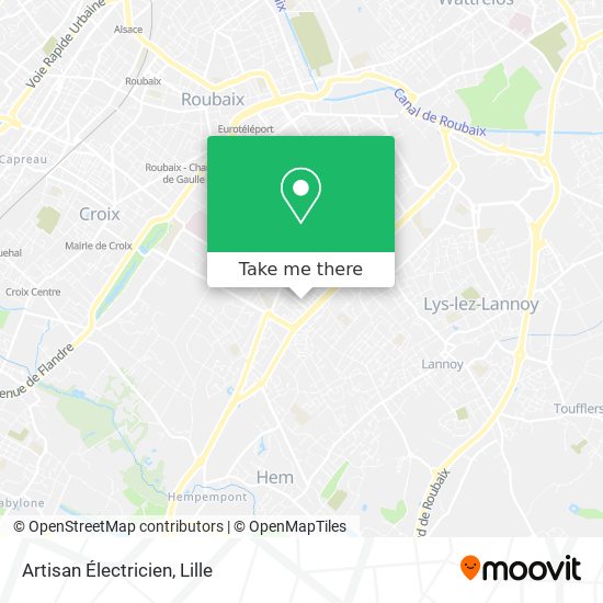 Artisan Électricien map