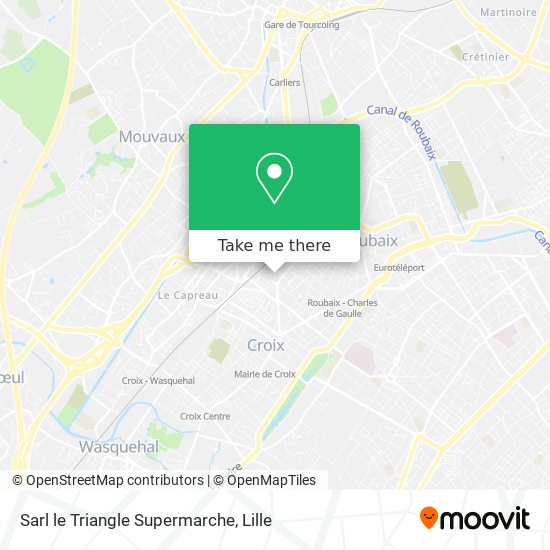Sarl le Triangle Supermarche map