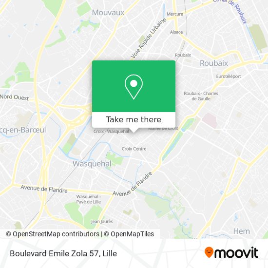 Mapa Boulevard Emile Zola 57