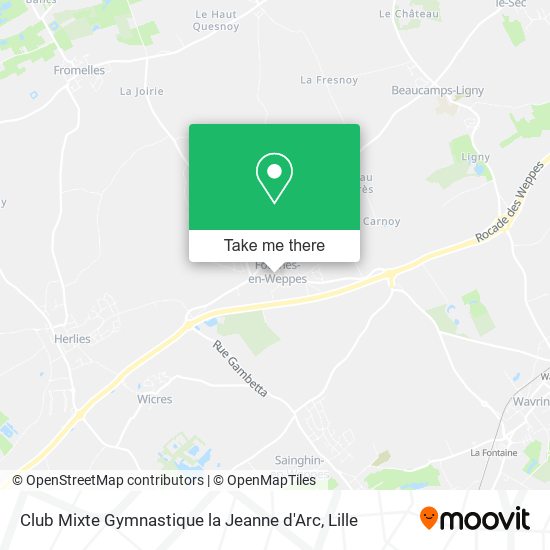 Club Mixte Gymnastique la Jeanne d'Arc map