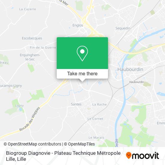 Biogroup Diagnovie - Plateau Technique Métropole Lille map