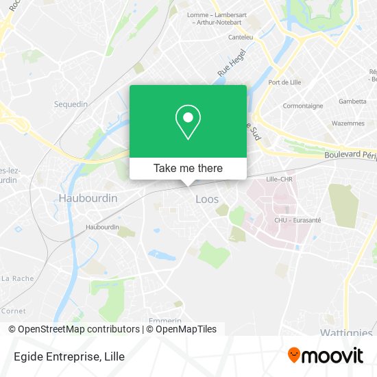 Egide Entreprise map