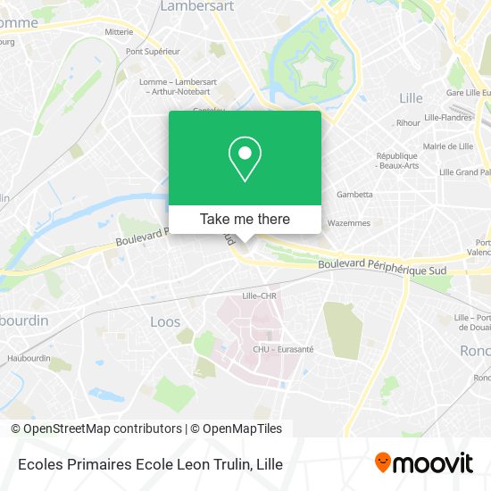 Ecoles Primaires Ecole Leon Trulin map