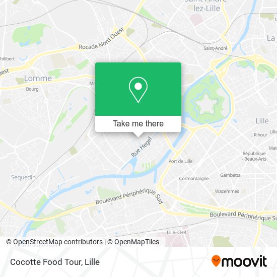 Cocotte Food Tour map