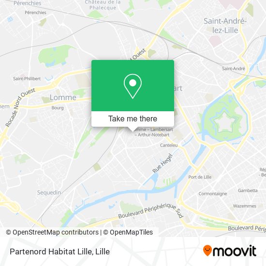 Mapa Partenord Habitat Lille