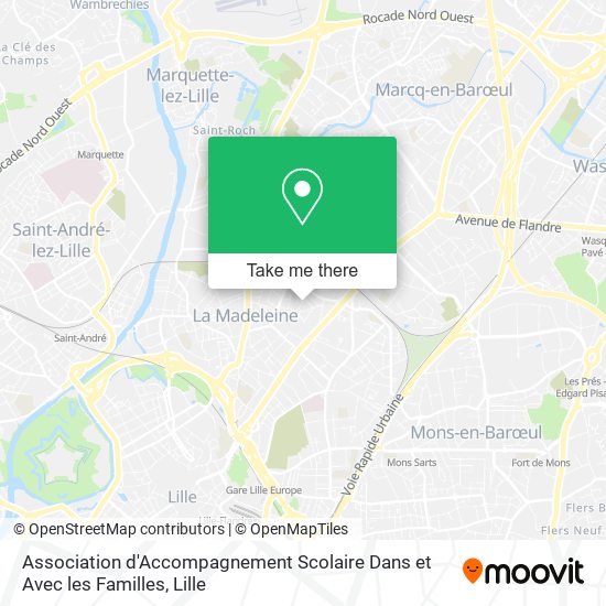 Association d'Accompagnement Scolaire Dans et Avec les Familles map