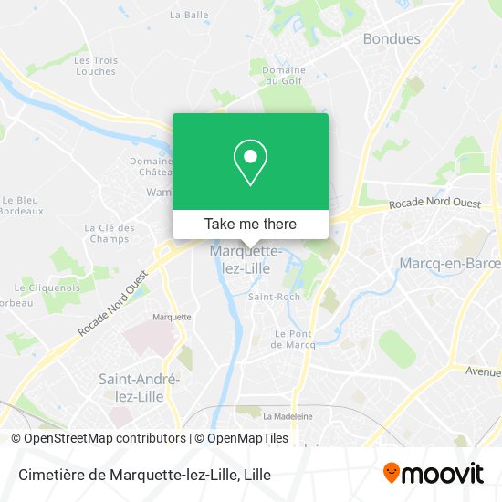 Cimetière de Marquette-lez-Lille map