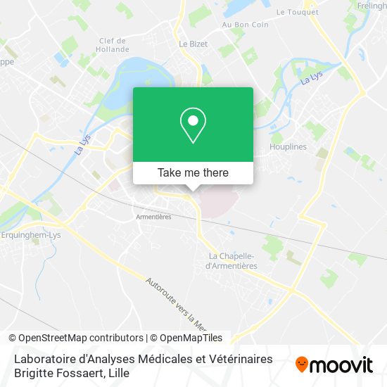 Laboratoire d'Analyses Médicales et Vétérinaires Brigitte Fossaert map
