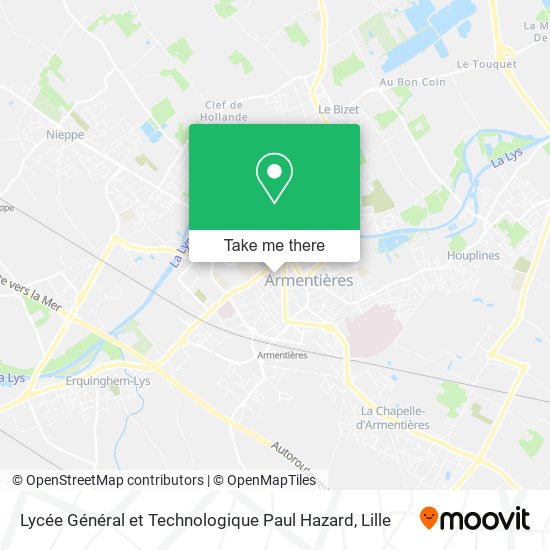 Lycée Général et Technologique Paul Hazard map