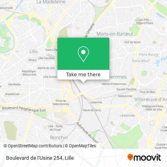 Mapa Boulevard de l'Usine 254