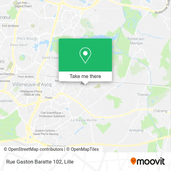 Rue Gaston Baratte 102 map