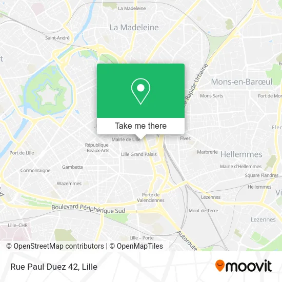 Rue Paul Duez 42 map