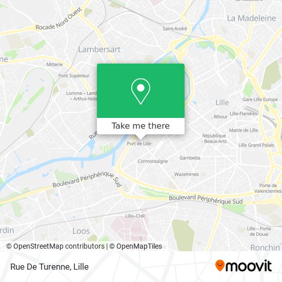 Mapa Rue De Turenne