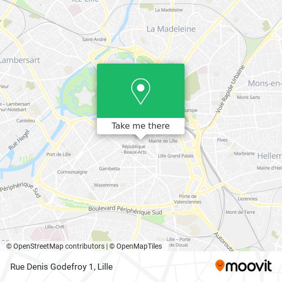 Mapa Rue Denis Godefroy 1