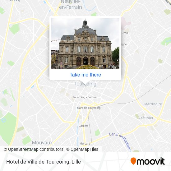 Hôtel de Ville de Tourcoing map