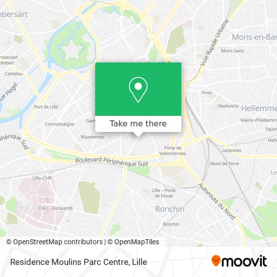 Residence Moulins Parc Centre map