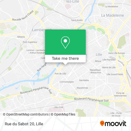 Mapa Rue du Sabot 20