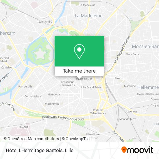 Hôtel L'Hermitage Gantois map