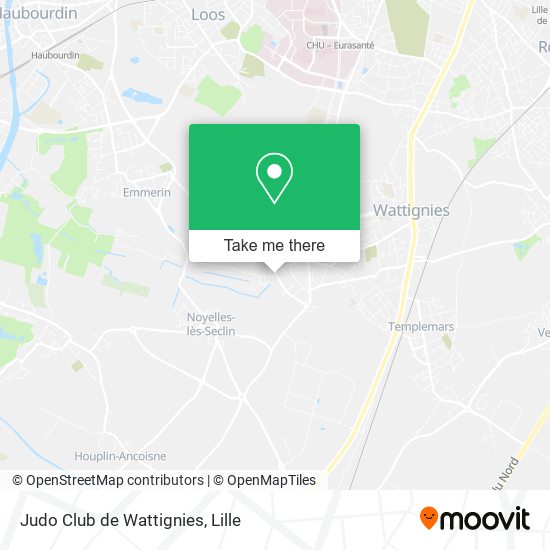 Judo Club de Wattignies map