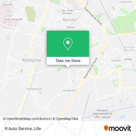 R Auto Service map