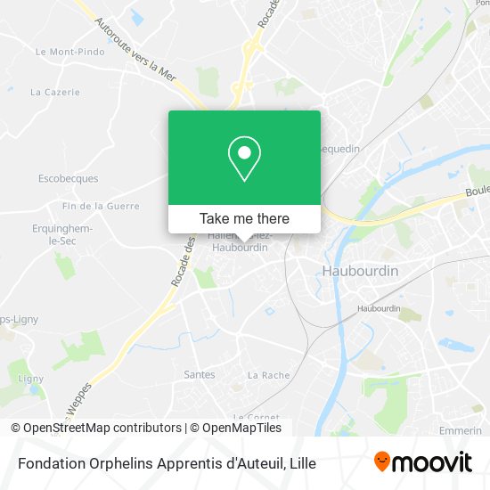 Mapa Fondation Orphelins Apprentis d'Auteuil