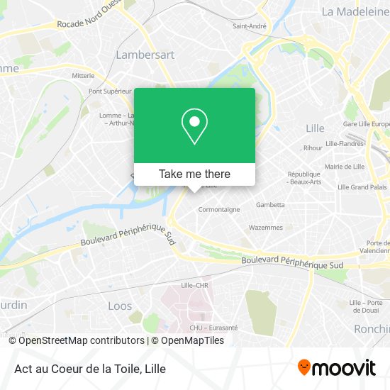 Act au Coeur de la Toile map