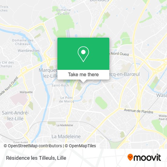 Résidence les Tilleuls map