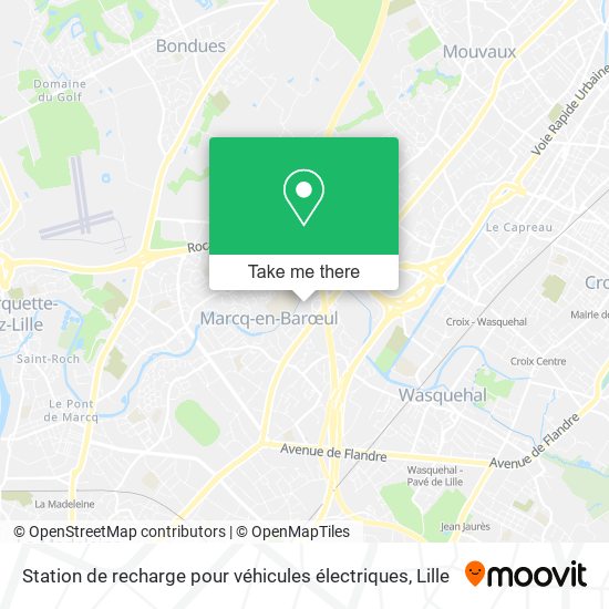 Station de recharge pour véhicules électriques map