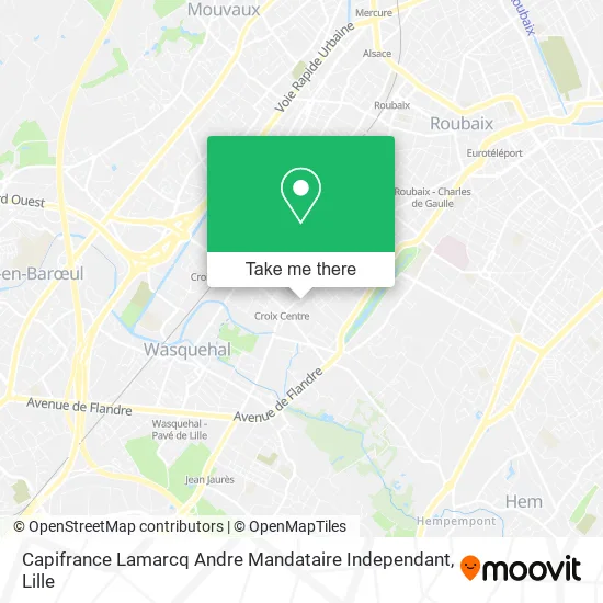 Capifrance Lamarcq Andre Mandataire Independant map