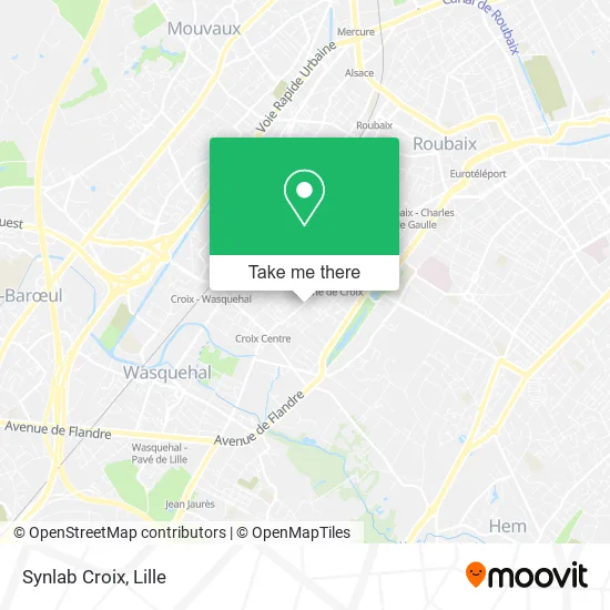 Synlab Croix map