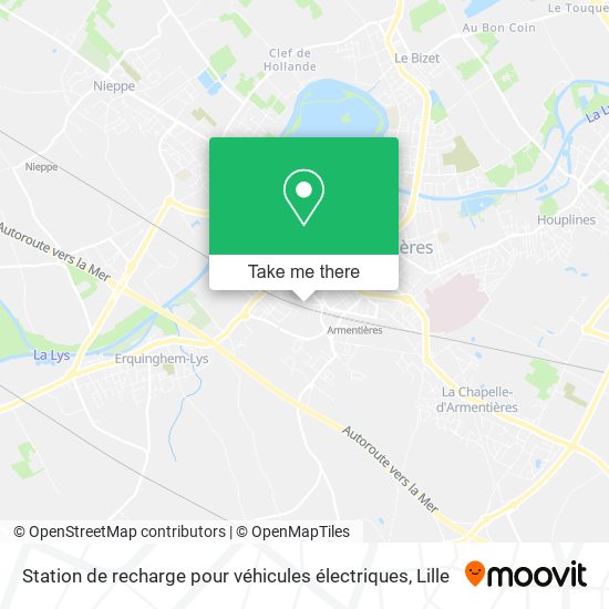 Mapa Station de recharge pour véhicules électriques