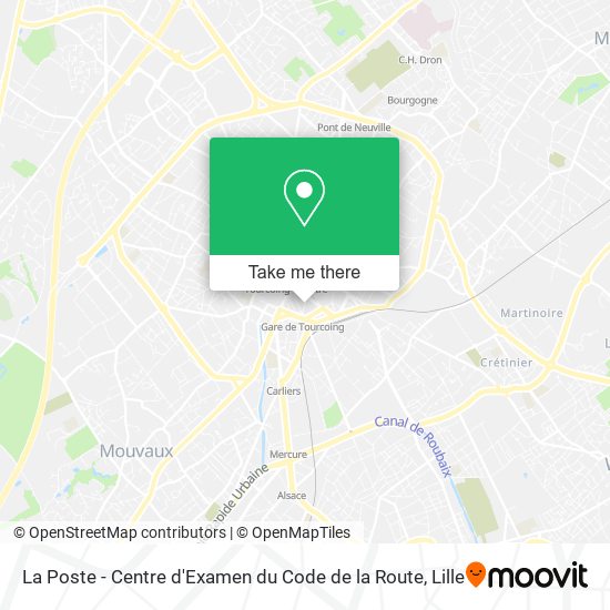 La Poste - Centre d'Examen du Code de la Route map