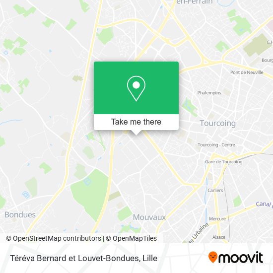 Téréva Bernard et Louvet-Bondues map