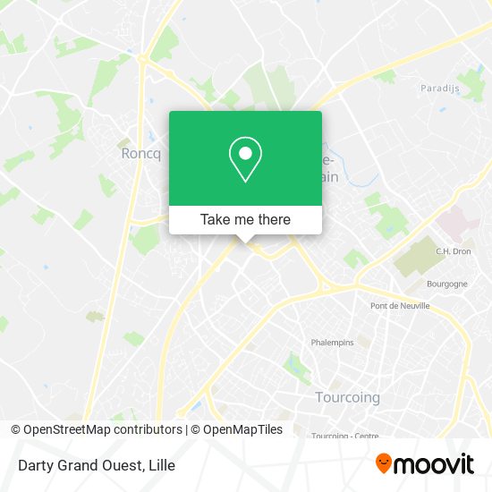 Darty Grand Ouest map