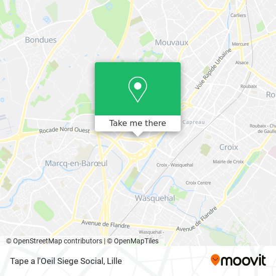 Tape a l'Oeil Siege Social map