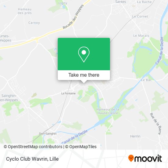 Cyclo Club Wavrin map