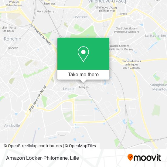 Amazon Locker-Philomene map