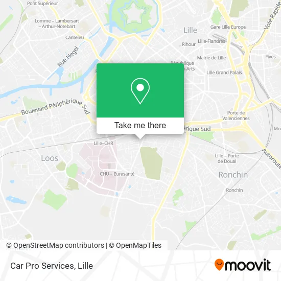 Car Pro Services map